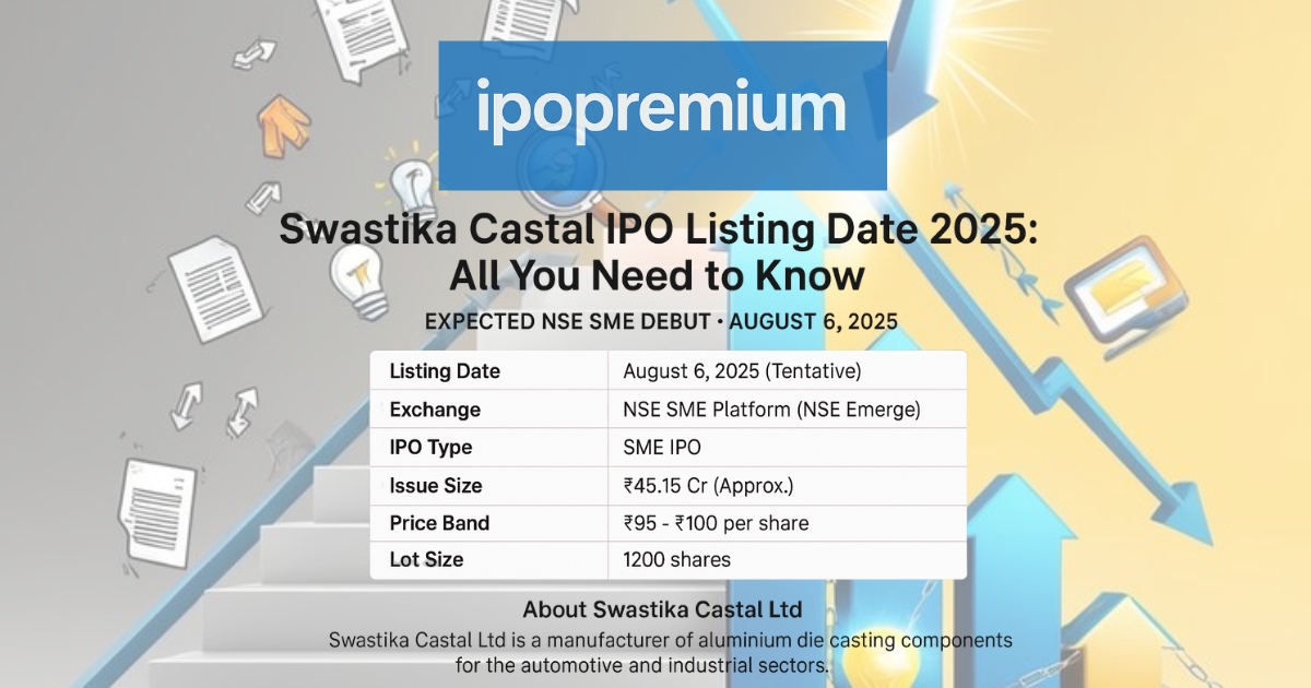 Swastika Castal IPO Listing Date 2025: NSE SME Debut Details & What to Expect